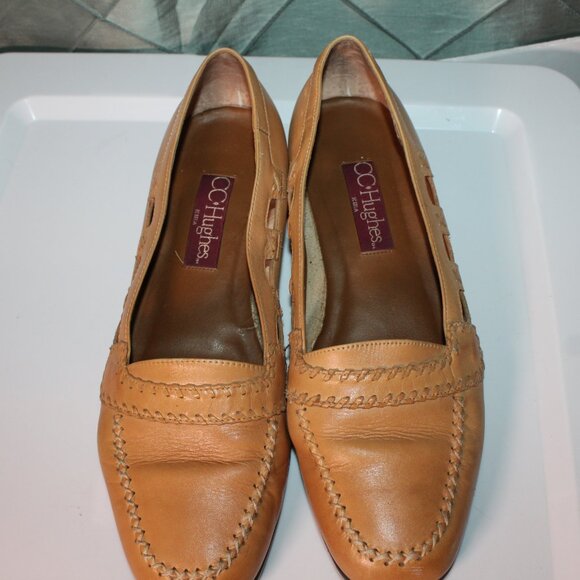 CC Hughes Cute Leather Flats Tan Size 11M *SH - Picture 2 of 6